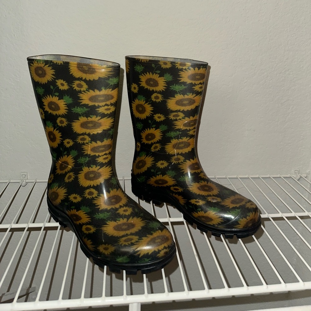 Sunflower Rain Boots